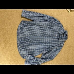 Long Sleeve Peter Millar blue dress shirt